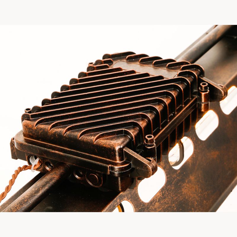 Antique Bronze Iron Linear Island Ceiling Lights Industrial Hanging Lights for Dining Room