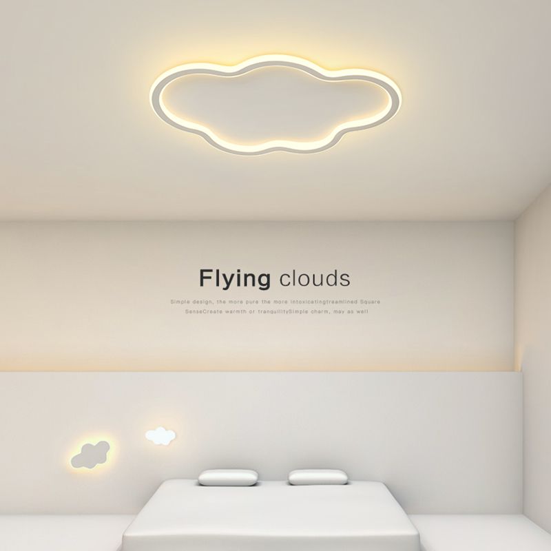 DEL acrylique Fixture d'ébullition dans la Simplicité moderne Aluminium Nuage de nuages Montage pour la chambre