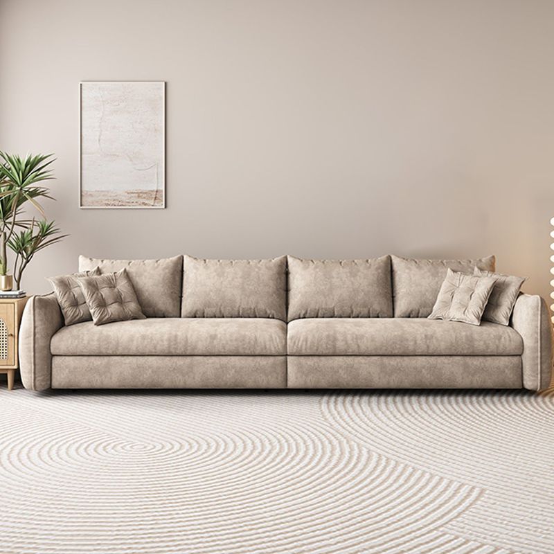 Glam Style Futon Sleeper Sofa Bed Living Room Square Arms Sofa Futon