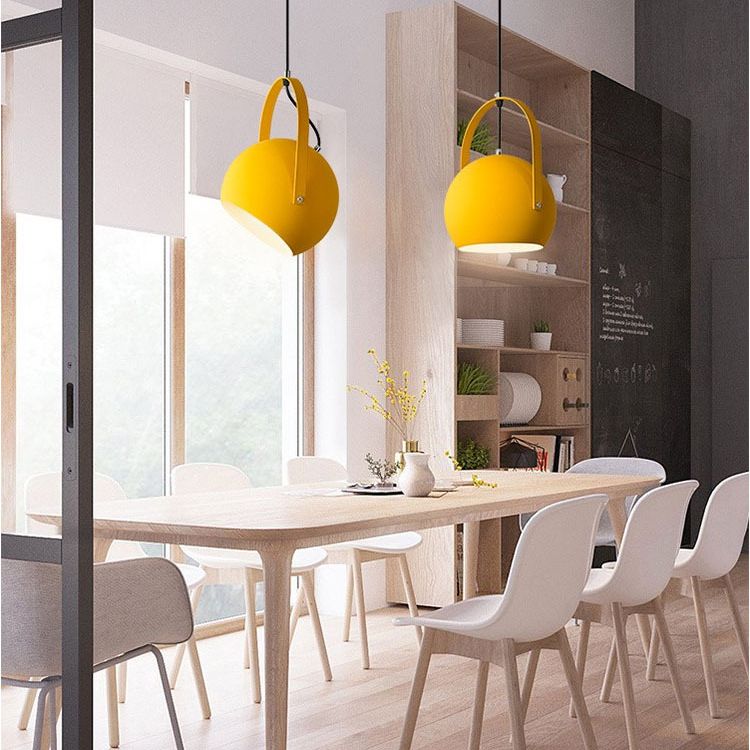 1 leichte Ballhängung Lichter Nordic Style Eisendecke mit hängenden Kabel für das Restaurant