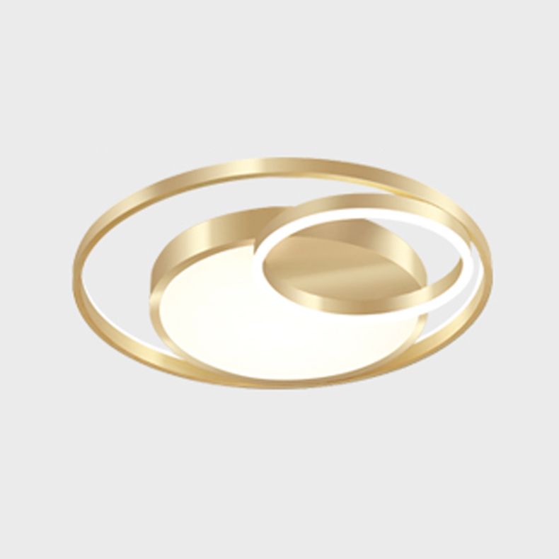 LED-Unterputz-Deckenleuchten, goldene Ring-Deckenleuchte für Schlafzimmer
