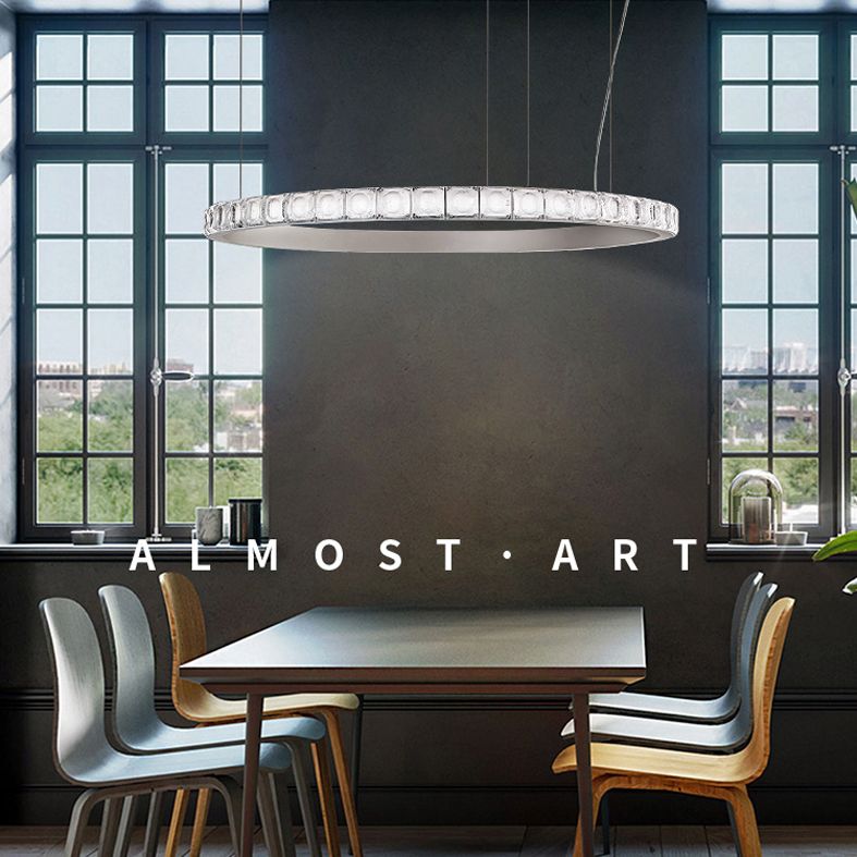 Metal Chandelier Modern Simplicity Chandelier Light Fixture for Living Room Bedroom