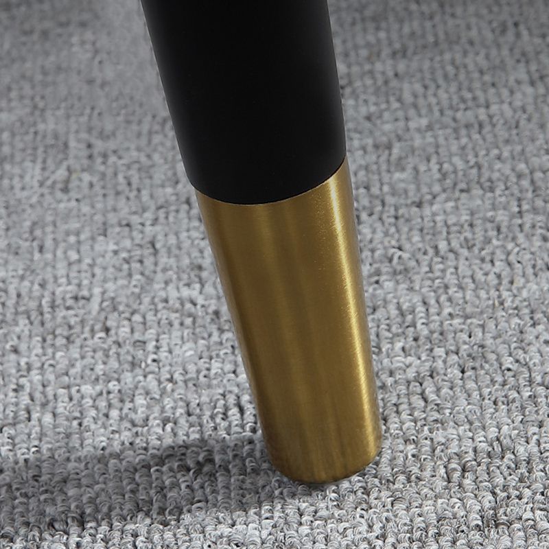 Glam Style Parsons Side Chair Leather Dining Chair for Dining Room