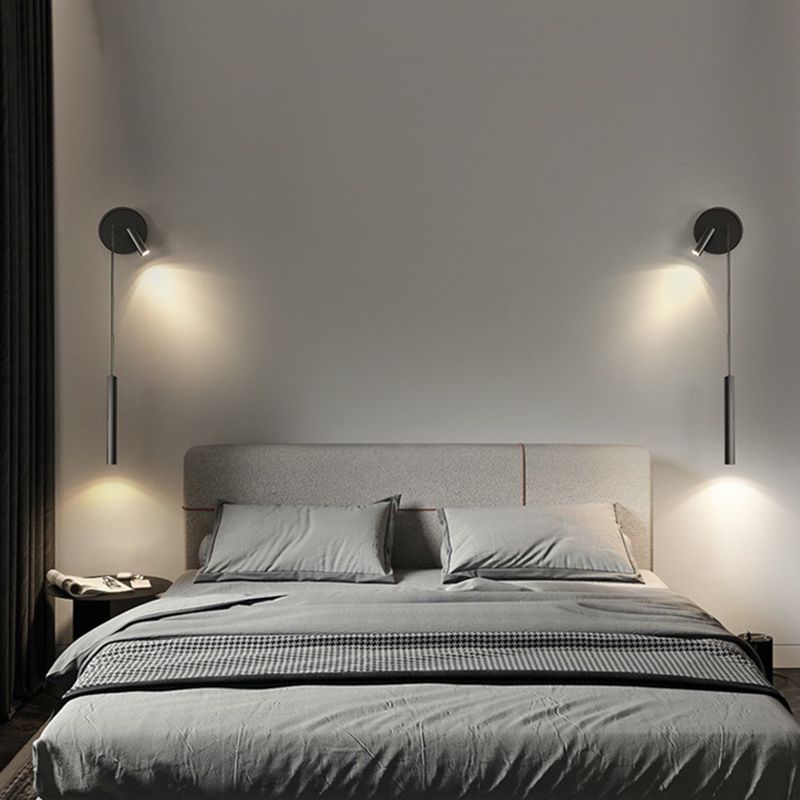 2-Light Modernism Black Wall Mounted Sconce Linear Wall Light for Foyer