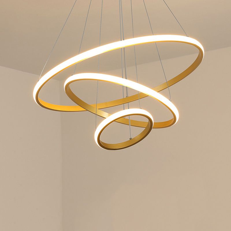 Simple Nordic Modern Caractéristique Style LED Hanging Chandelier Light for Dining Room