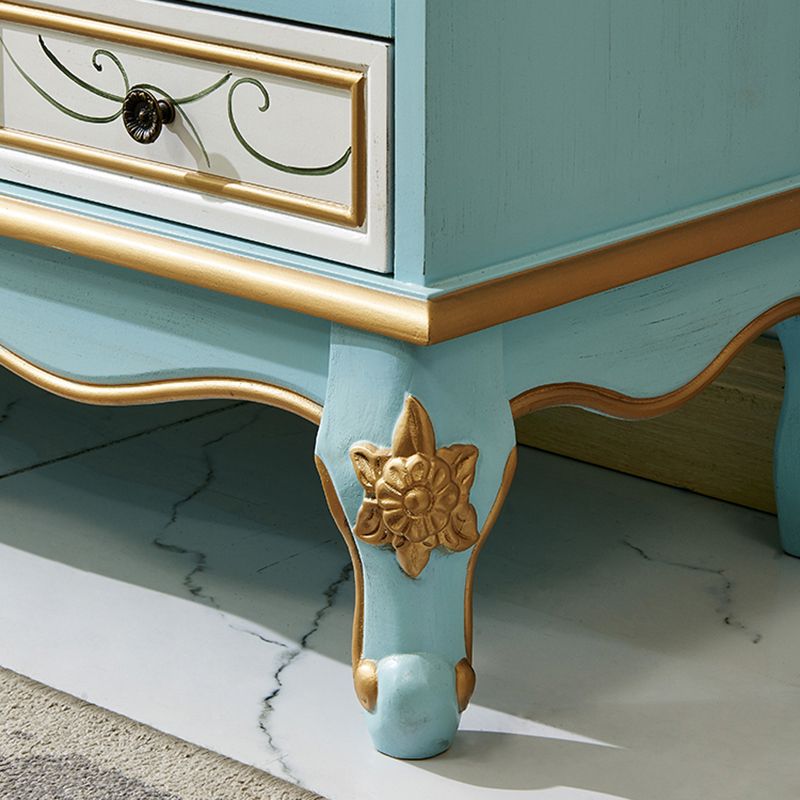 American Traditional Combo Dresser Wood Storage Chest for Bedroom