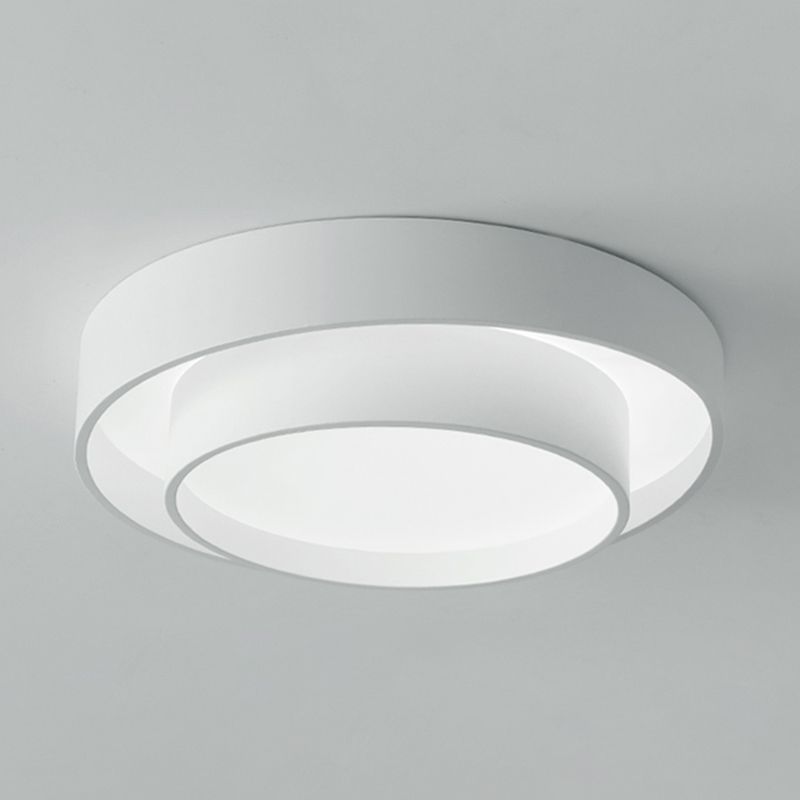 Simplicity LED Ceiling Lights White Flush Mount Lighting Fixture for Living Room