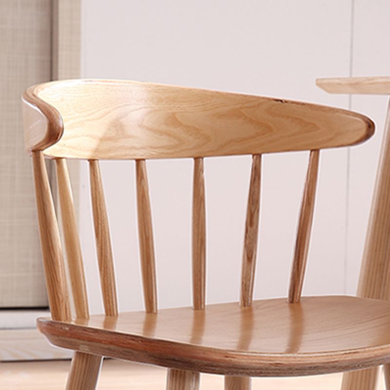 Contemporary Style Dining Wooden Chair Kitchen Wingback Armless Chairs