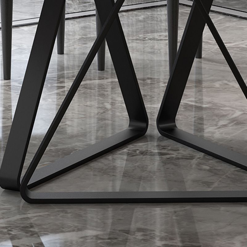 Marble Dining Table Set 1/5/7/9 Pieces Dining Set for Kitchen