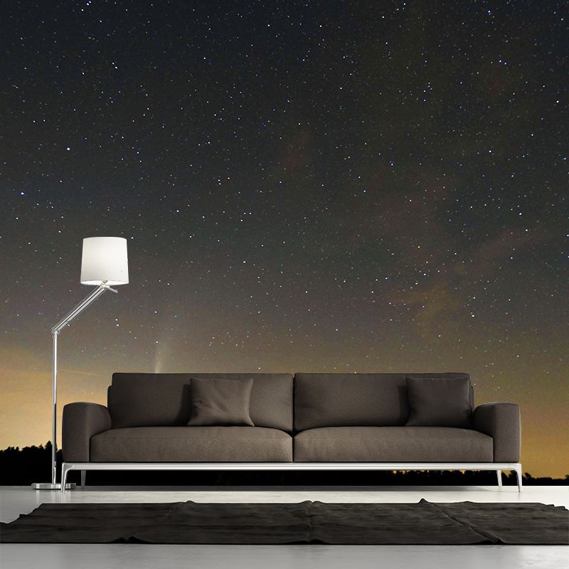 Space Night Sky Stain Resistant Wall Decor for Living Room Bedroom, Made to Measure