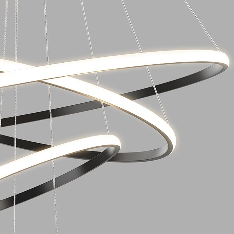 Simple Multi Tier Circular Chandelier Light Fixtures Sitting Room Hanging Chandelier