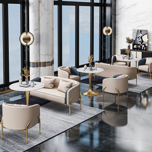 Sintered Stone White Dining Table Luxury Tulip Base Table for Dining Room