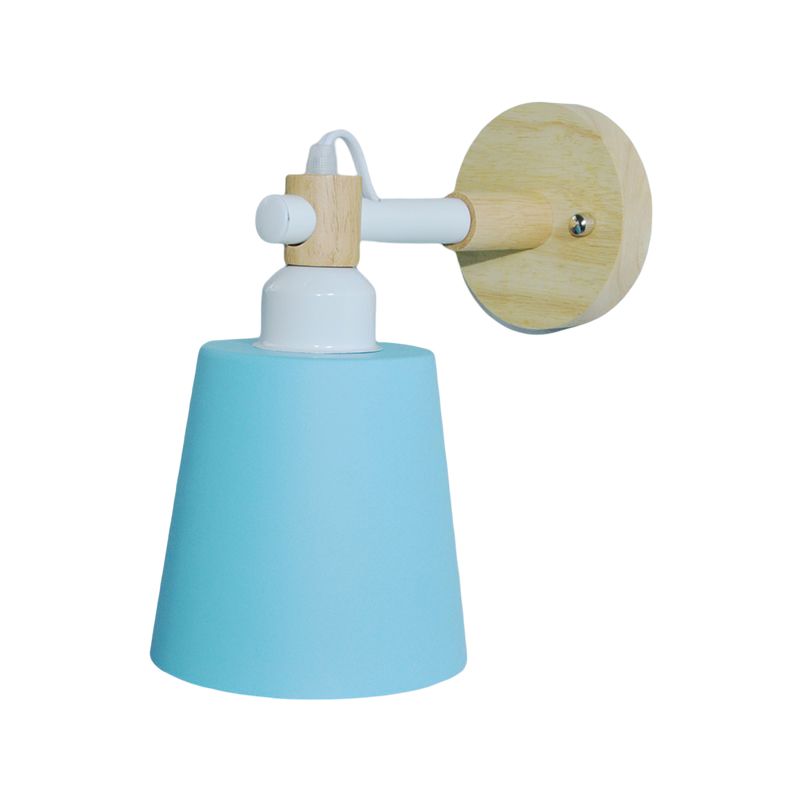 1-Light Flare Wall Light Sconce Modern Style Metal Wall Mounted Lights