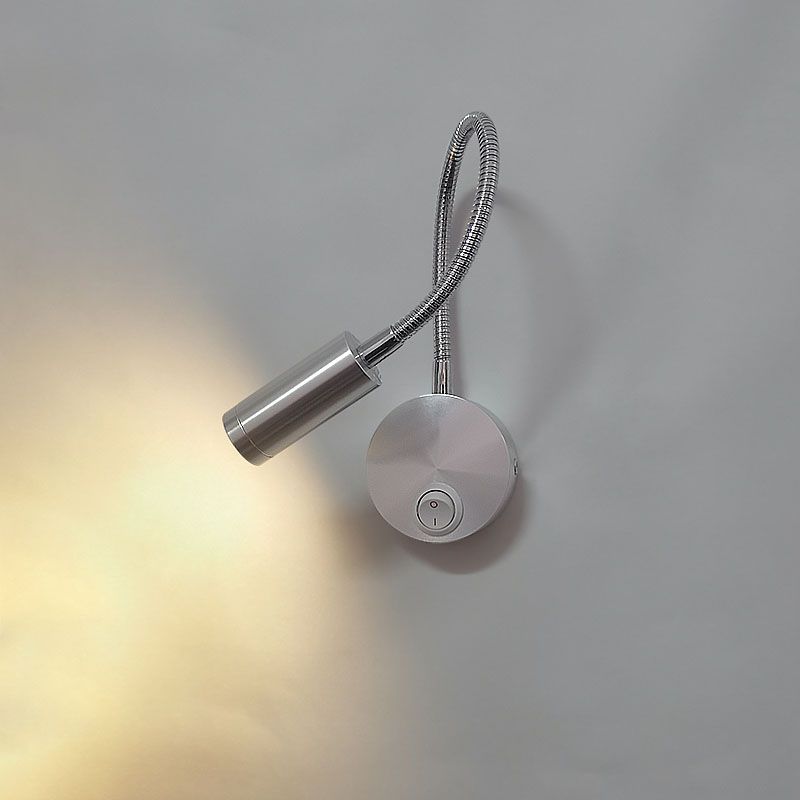 Modern Style Cylinder Wall Lighting Fixtures Metal 1 Light Wall Mounted Reading Lights