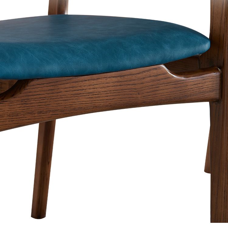 Silla de madera de fresno de estilo tradicional, sillones con respaldo abierto para cocina y comedor