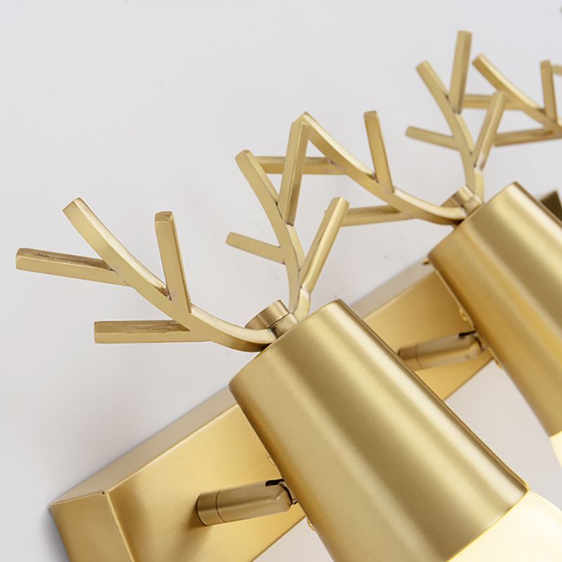 Postmodern Golden Sconce Light Fixtures Multi Bulb Wall Lamp for Bedroom Living Room