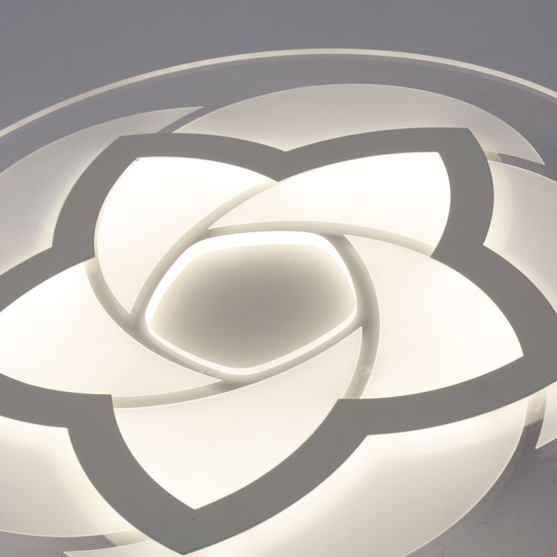 16"/19.5"/23.5"/29.5" W Flower Flush Light Modern Acrylic Ultra Thin Led Flush Ceiling Light for Bedroom