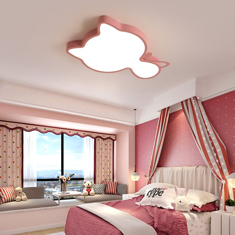 Simple Style Lovely Ceiling Lights Aluminum Kid's Room LED Flush-mount Lamp