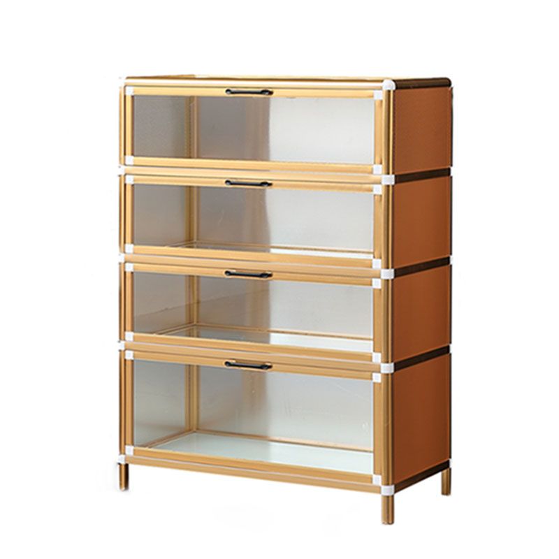 Gold Modern Style Sideboard Metal Sideboard with Door for Kitchen