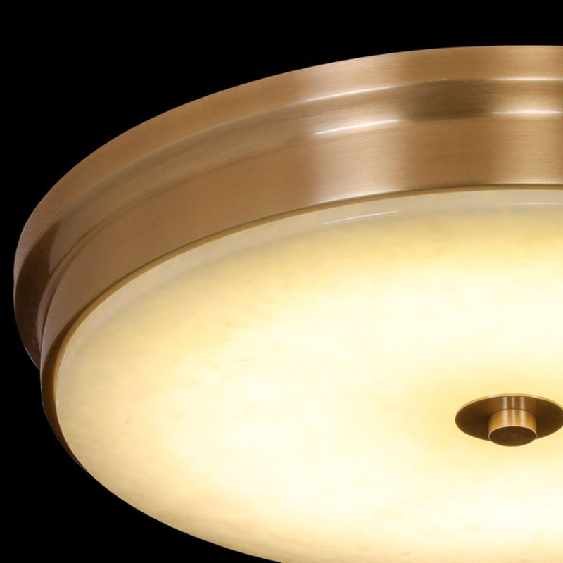 Round Flush Mount Lighting Stone Traditional Flush Ceiling Light Fixtures