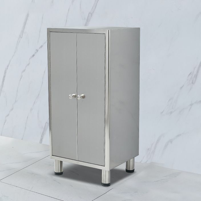 Stainless Steel Sideboard Cabinet Modern Server Cabinet with Storage for kitchen