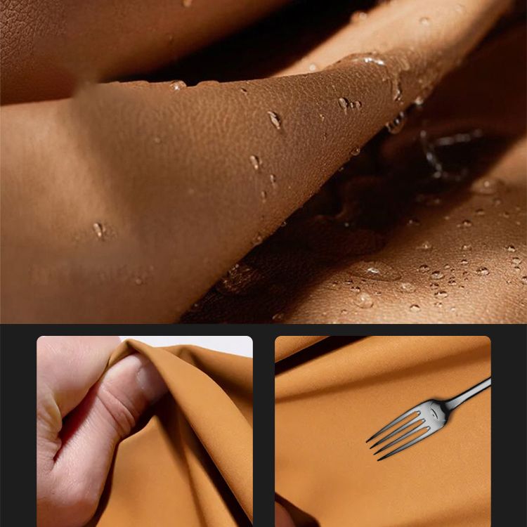 North European Wood and Genuine Leather with Upholstered Headboard