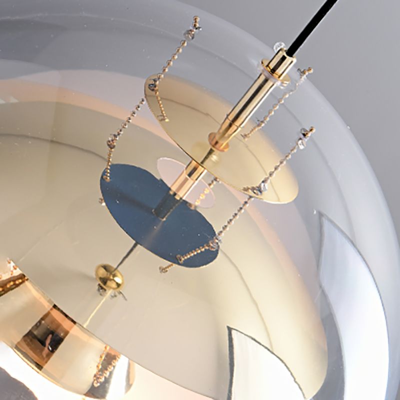 Lumière suspendue contemporaine Clear acrylique Shade Pending Lighting
