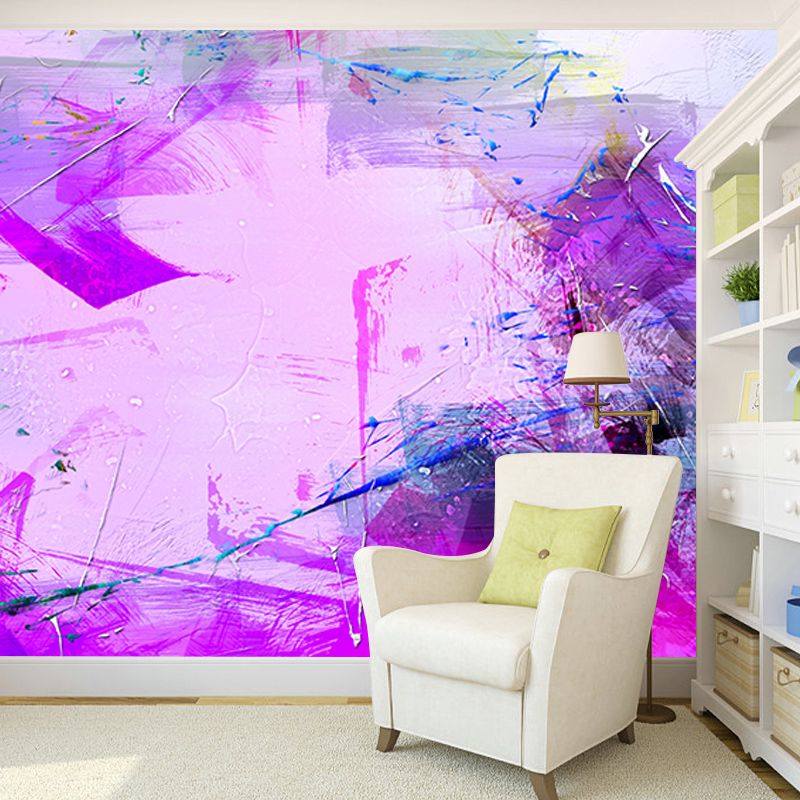 Abstract Style Illustration Stain Resistant Wall Mural Wallpaper Sitting Room Wall Mural
