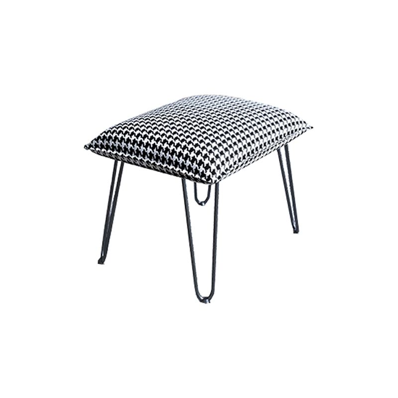 Glam Wingback Rocker with Padded Seat Fabric and Metal Rocker Chair 26.8" x 37.4" x 32.3"