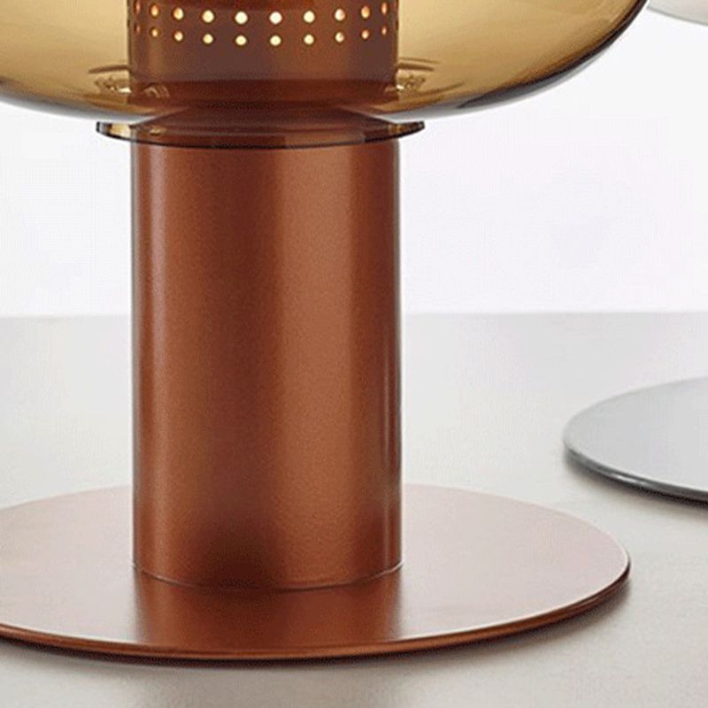 Glasrunde Tabelle Lampe moderne 1-Licht-Tischlampenlampen