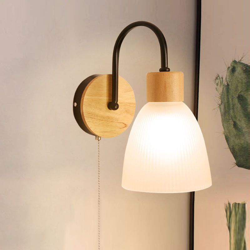 Modern Style Geometric Wall Lamp Light Glass 1 Light Wall Mounted Lighting