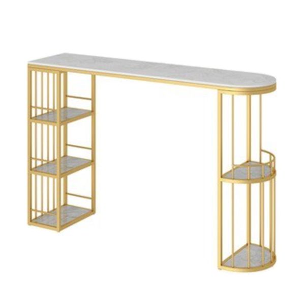 Double Pedestal Bar Stool Table Living Room Stone Bar Height Pub Table