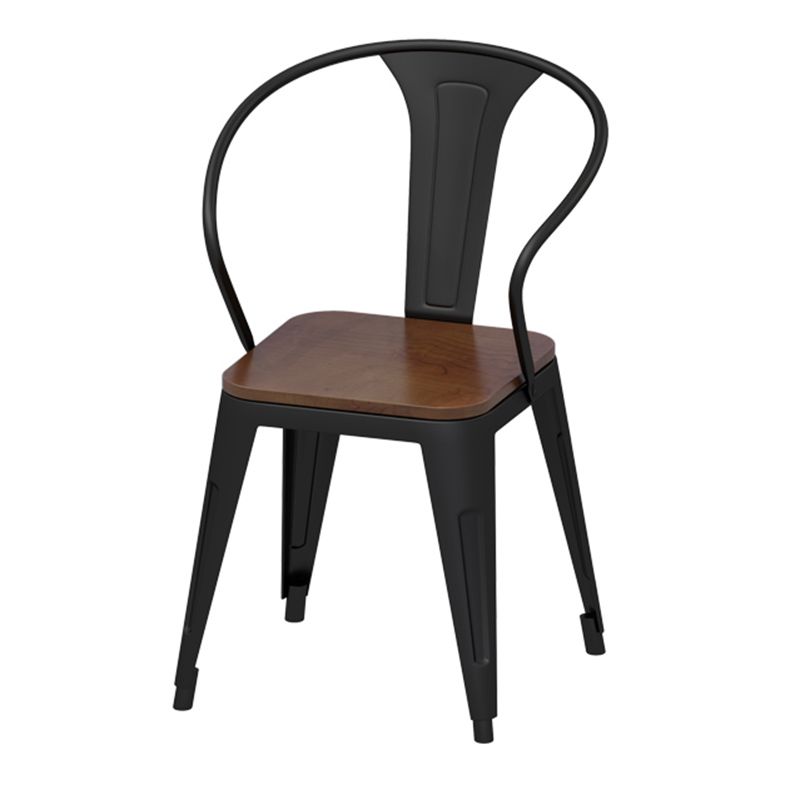 Round Dining Set 1/2/9 Pcs Solid Wood Dining Table with Metal Chairs