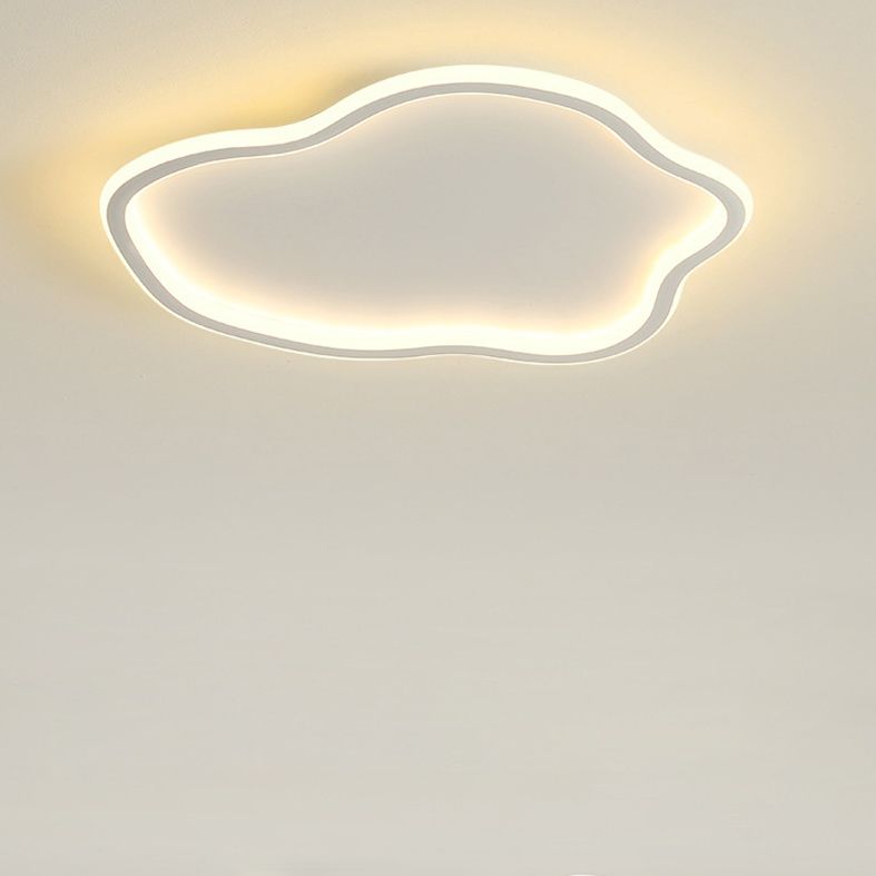 Luminaire Led moderne encastré, abat-jour en acrylique en forme de nuage pour chambre à coucher