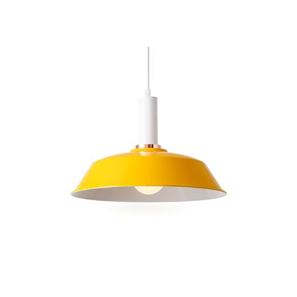 Fienile chiaro/verde scuro fienile sospeso in stile modernista modernista metallico 1 soggiorno appeso lampada