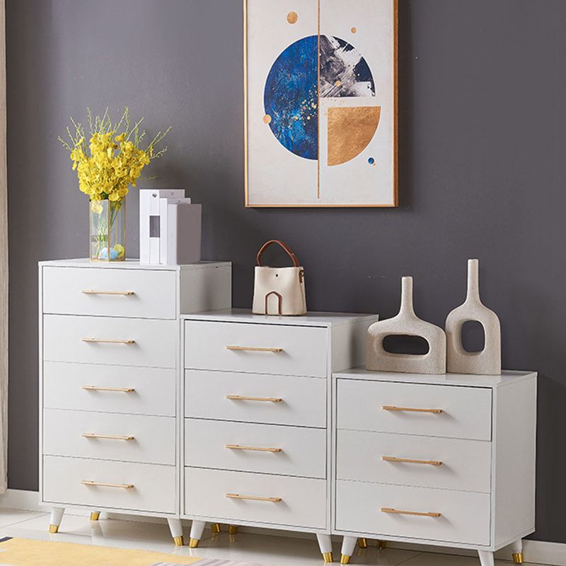 White / Black Storage Chest 16" W Vertical Lingerie Chest for Bedroom