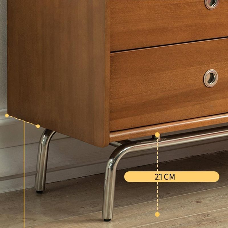 Ultra Modern Horizontal Double Dresser Solid Pine Storage Chest Dresser for Bedroom