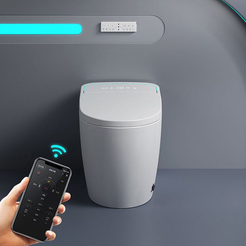 Modern Concealed Tank Toilet Skirted ABS Floor Mount Flush Toilet with Seat