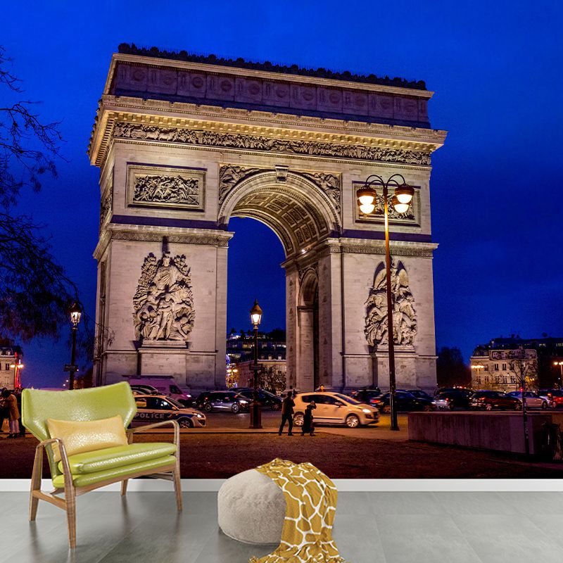 Triumphal Arch Construction Mural Wallpaper Contemporary Photography Style Bedrom Mural