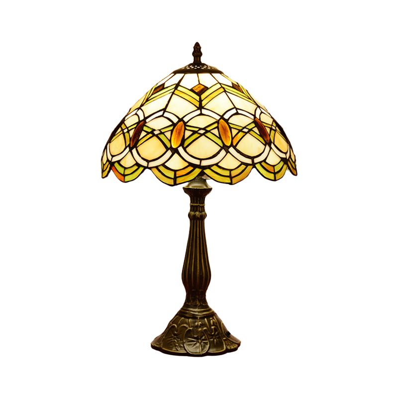 Éclairage de table en bronze à 1 lumière