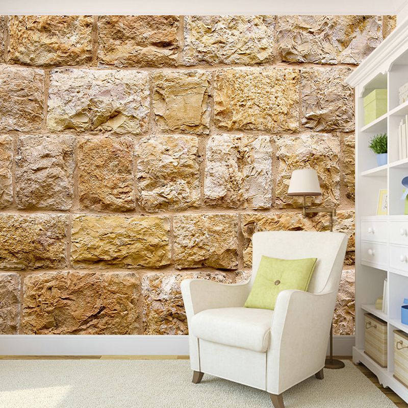 Brick Wall Mural Wallpaper Industrial Style Wall Decor for Cafeteria Bedroom