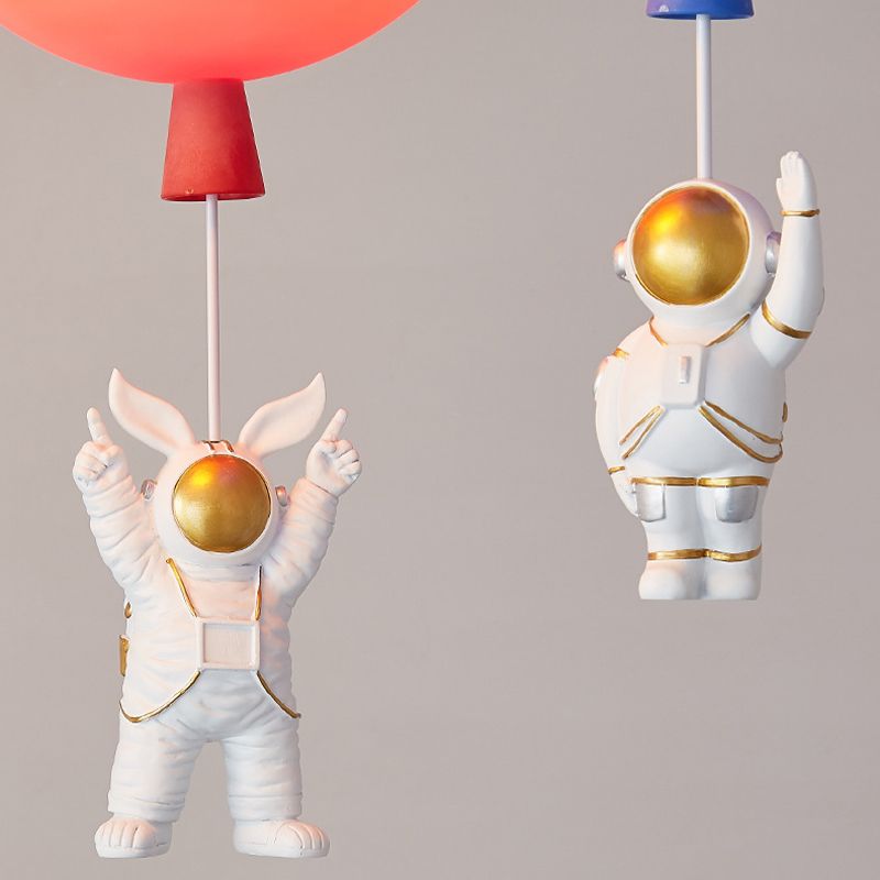 Acryl ballon plafond hanglamp eigentijds plafond inbouw met Spaceman