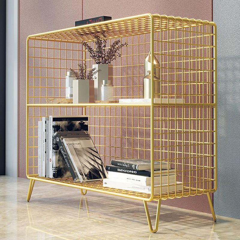 Glam Shelf Bookcase Metal Closed Back Book Shelf for Home Office