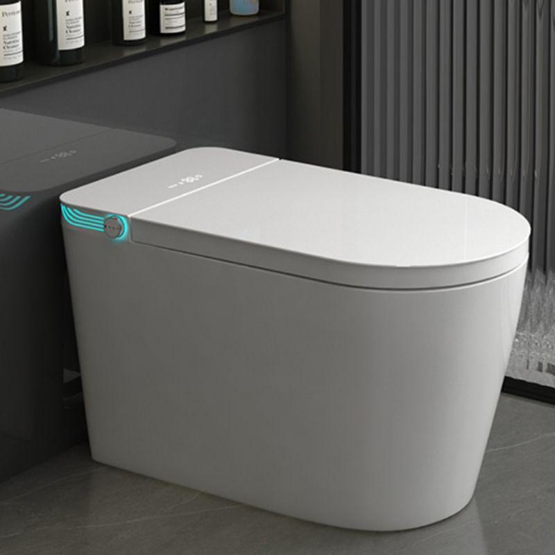 Modern Floor Mount Flush Toilet Siphon Jet Toilet Bowl with Slow Close Seat for Washroom