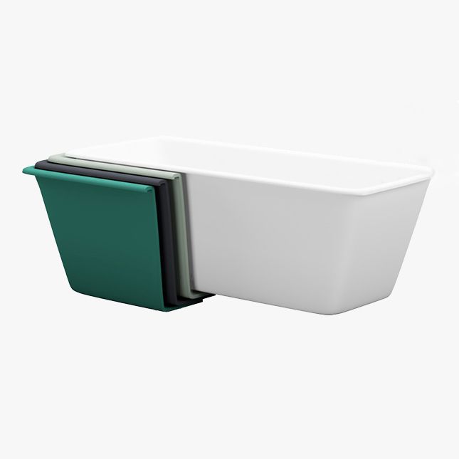 Modern Rectangular Drop-in Bathtub Acrylic White Bath Tub for Home