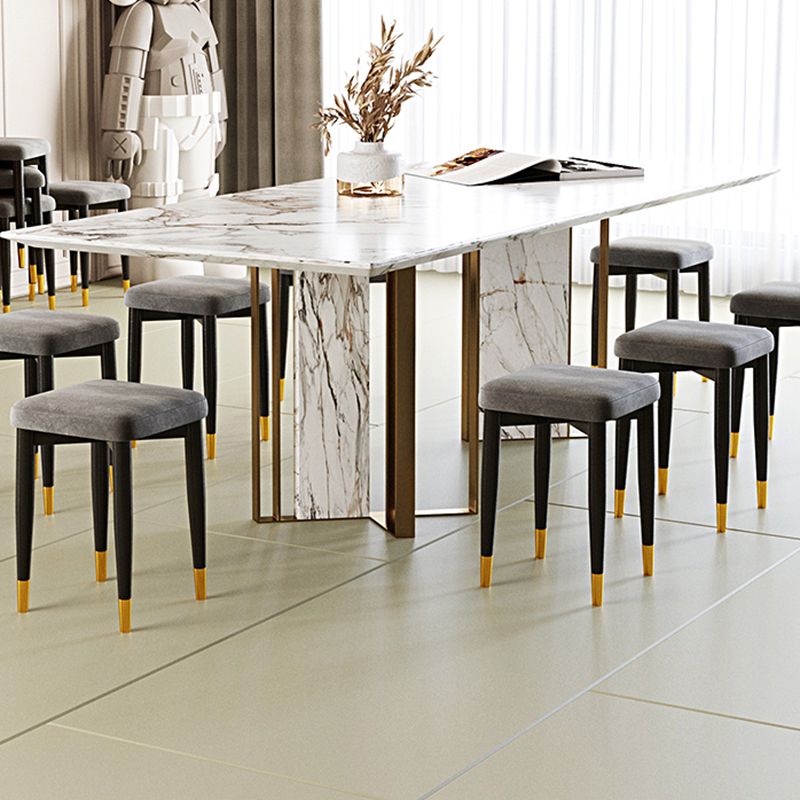 Contemporary Tear Resistant Ottaman Square Orange Velvet Standard