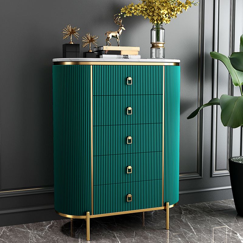 Classic Glam Vertical Lingerie Chest Stone Storage Chest for Bedroom