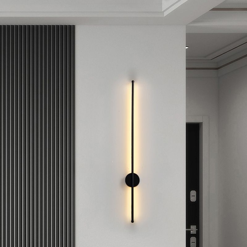 Lineare Form Metall Wandleuchten moderner Stil 1 Lichtwandbeleuchtung