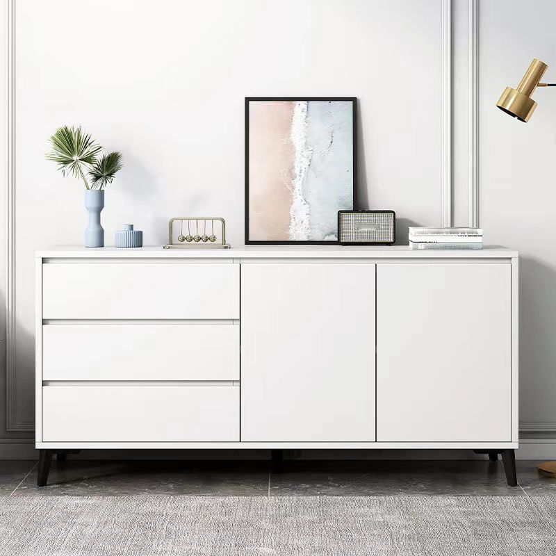 Stain Resistant Storage Cabinet Wood Side Cabinet with Drawer