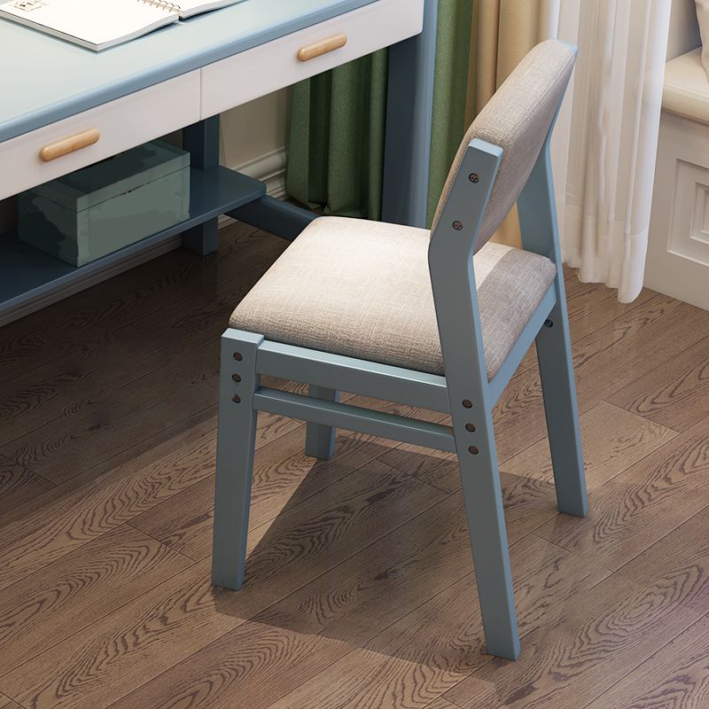 Chaise en bois intérieure et extérieure moderne, chaise simple de salle à manger à dossier ouvert sans accoudoirs